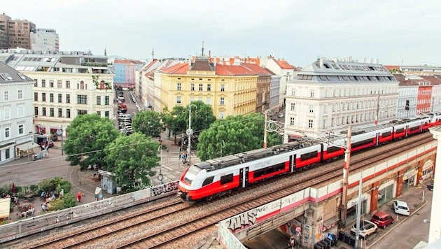 The viaducts in the 3rd district up to Wien Mitte station will also be renovated. (Bild: ÖBB/ Wolfgang Werner)