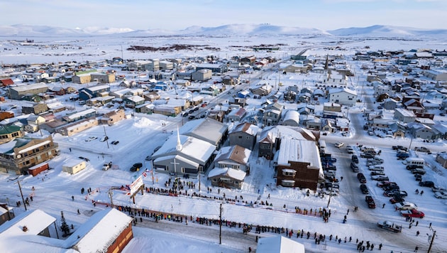 In der Stadt Nome (Bild) sollte das Flugzeug landen. (Bild: APA/Anchorage Daily News)