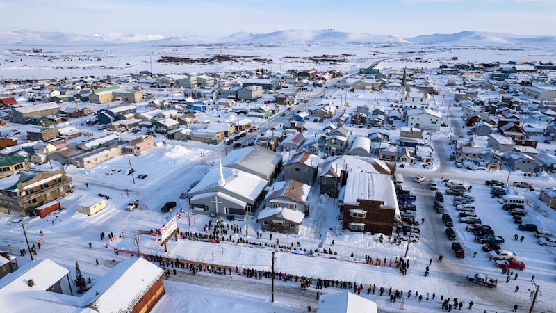 The town of Nome - where the ill-fated plane was supposed to land. (Bild: APA/Anchorage Daily News)