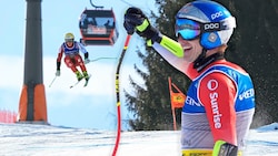 Raphael Haaser (li.) und Marco Odermatt zeigten im Super-G auf. (Bild: Birbaumer Christof/Pail Sepp)