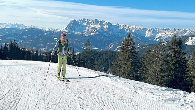 Rudi Wienerroither has 100 ski touring days a year and has already been all over the world on his skis. He is currently head of department for the Anton Proksch House of Naturefriends in Werfenweng. (Bild: Roittner Felix)