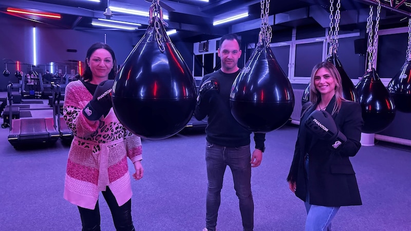 Plankl, Patrick und Monika im „HIITletics“ in Klagenfurt (Bild: Jennifer Kapellari)