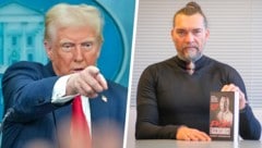 Hat Donald Trump (li.) faschistische Züge? „Ja“, sagt Anwalt Hubert Niedermayr. (Bild: Krone KREATIV/Starpix/Tuma/CP Horst Einöder )