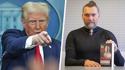 Hat Donald Trump (li.) faschistische Züge? „Ja“, sagt Anwalt Hubert Niedermayr. (Bild: Krone KREATIV/Starpix/Tuma/CP Horst Einöder )