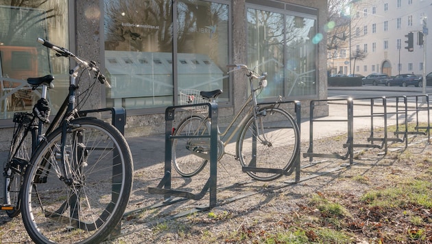 The new bike racks save space. (Bild: (c) Stadt:Salzburg - Alexander Killer)