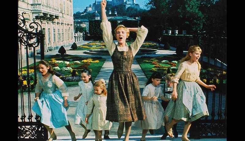 Legendär: The Sound of Music feiert heuer 60. Jubiläum.Der Film machte Julie Andrews (mittig) weltberühmt. (Bild: Park Circus)