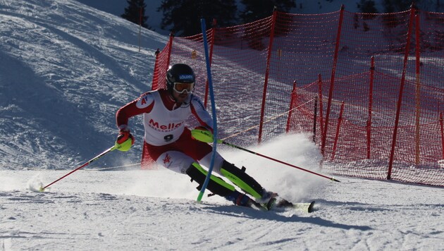 Nicolas Gstrein was ahead of the field in Mellau. (Bild: Peter Weihs/Kronenzeitung)