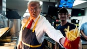 Donald Trump in einer gestellten Szene an der Fritteuse: Krone+ zeigt, wie es echt zugeht.