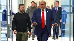 Die Präsidenten der Ukraine und der USA: Wolodymyr Selenskyj und Donald Trump