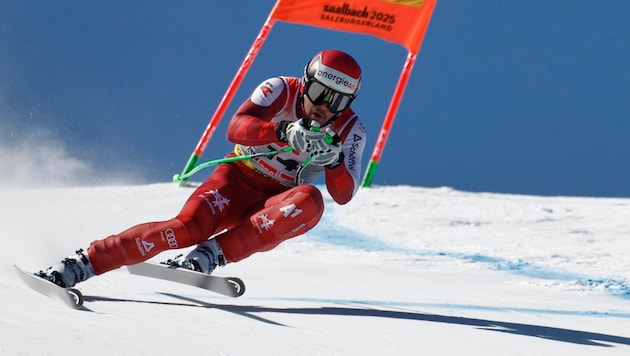 Vincent Kriechmayr showed off in the final training session. (Bild: AP/ASSOCIATED PRESS)