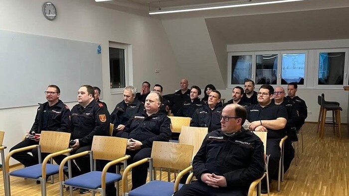 Training at the Kleinhöflein fire station