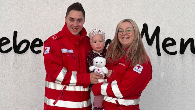 Janet and Thomas met in the emergency services, now they have a daughter and are getting married in May. (Bild: OÖRK/Braunau)