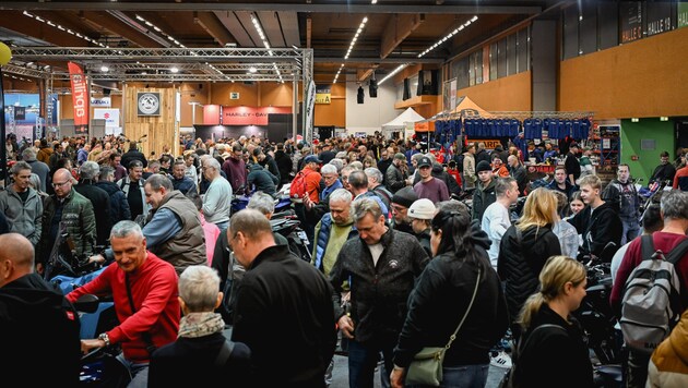 Bereits am Freitagvormittag war Österreichs größte Motorradmesse bestens besucht (Bild: Wenzel Markus/Markus Wenzel)