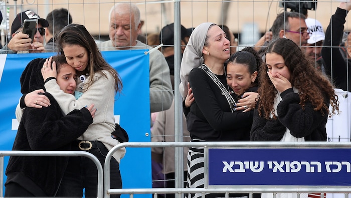Tears of joy for the relatives