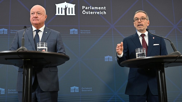 ÖVP-Chef Christian Stocker und FPÖ-Chef Herbert Kickl
