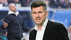 Christian Ilzer (links) hat die sportliche Situation aktuell im Griff. Doch im Klub rumort es ...