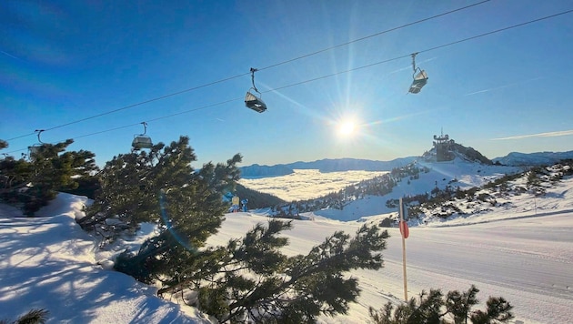 With more than 105,000 visitors in one week, Lower Austria has surpassed the last season before the coronavirus pandemic by 13%. (Bild: Manuel Längauer/Hochkar Bergbahnen)