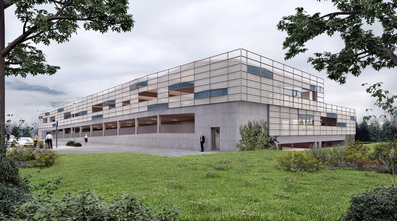 This is what the parking deck at the hospital in Bruck will look like. (Bild: Hammerl)