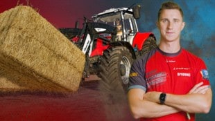 Dominik Pühringer ackert als E-Sportler für das Team Lindner in der „Farming Simulator League“. (Bild: Krone KREATIV/fsl.giants-software.com, zVg)