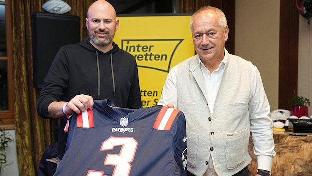 Joe Durant (left) with Interwetten boss Wolfgang Fabian (Bild: Pail Sepp/Sepp Pail)