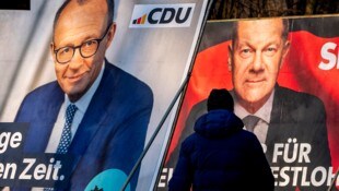 Das erste TV-Duell zwischen Friedrich Merz und Olaf Scholz hat nach Ansicht der Zuseher von ZDF ...