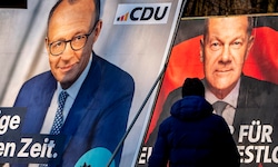 Das erste TV-Duell zwischen Friedrich Merz und Olaf Scholz hat nach Ansicht der Zuseher von ZDF ...