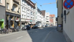 Die Bregenzer Fußgängerzone. 