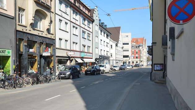 The Bregenz pedestrian zone. (Bild: MARKUS MAUTHE)