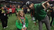 Bradley Cooper kam nicht nur mit Tochter Lea De Seine zum Super Bowl, die beiden trugen auch ...