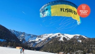 Am Achensee sind die Windverhältnisse zum Kiten besonders ab Ende Jänner ideal.  (Bild: Birbaumer Christof/Krone KREATIV)