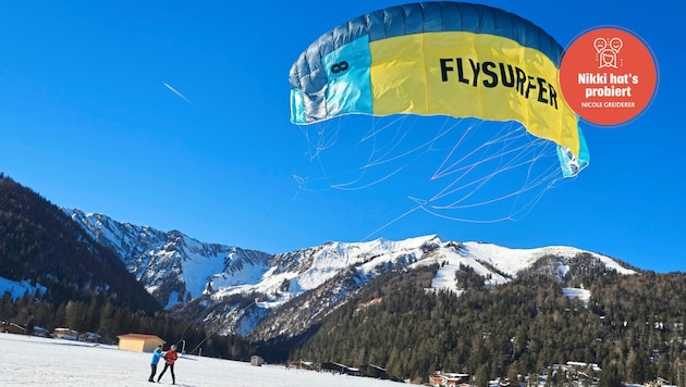 The wind conditions at Lake Achensee are ideal for kiting, especially from the end of January. (Bild: Birbaumer Christof)