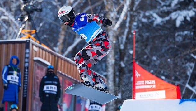 Elias Leitner finished 22nd in Beidahu - despite a crash. (Bild: FIS/Miha Matavz)