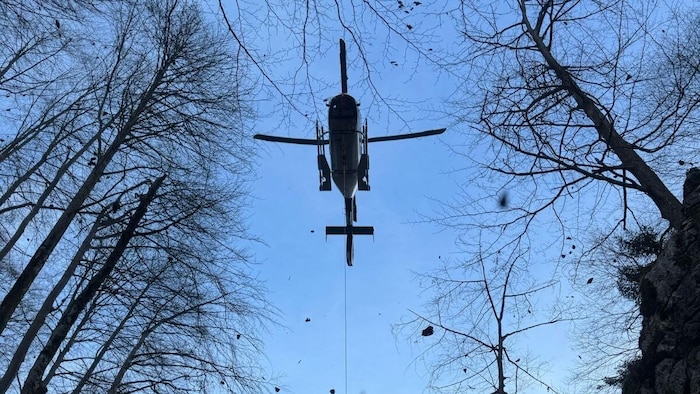 Polizeihubschrauber „Libelle“.
