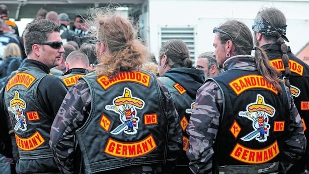 Im Umfeld der Rockergruppe „Bandidos“ (Symbolbild) wurde teilweise jahrelang ermittelt. (Bild: dapd/Thomas Haentzschel)