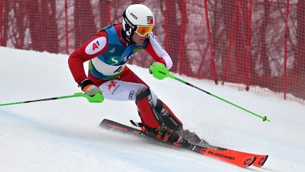 Johannes Aigner kann es auch im Slalom – der Speed-Spezialist gewann beim Paraski-Weltcup in St. ...