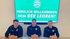 DSV Leoben hat mit Ismet Nesimovic (Mitte) einen neuen Trainer. (Bild: DSV Leoben)