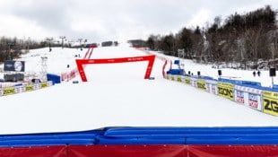 Hätte es Anfang Dezember in Mont-Tremblant so ausgeschaut, ein Rennen wäre wohl möglich gewesen – hat’s aber nicht … (Bild: GEPA)