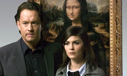 Tom Hanks und Audrey Tautou in „Da Vinci Code“ vor der Mona Lisa