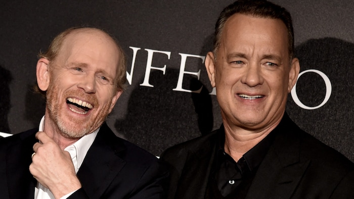 Ron Howard chatted about the "Da Vinci Code" shoot with Tom Hanks.