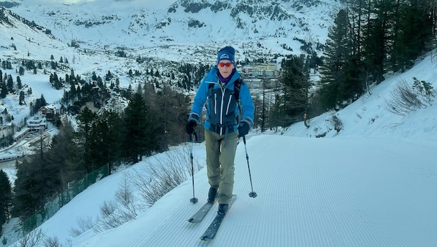 Hermann Koch unterwegs auf seinem Hausberg. (Bild: Maximilian Kronberger)