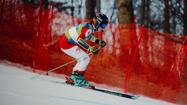 Veronika Aigner holte bei der Paraski-WM in Marburg Gold im Slalom. Es war ihre bereits vierter WM-Titel. (Bild: GEPA)