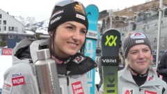 Stephanie Venier (links) und Katharina Truppe (Bild: krone.at/sport)