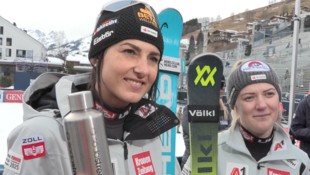 Stephanie Venier (links) und Katharina Truppe (Bild: krone.at/sport)