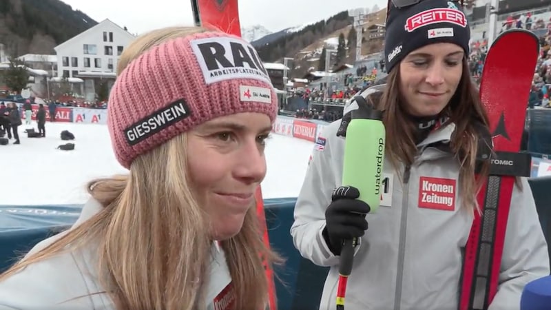 Katharina Liensberger und Mirjam Puchner hatten mehr drauf. (Bild: krone.at/sport)