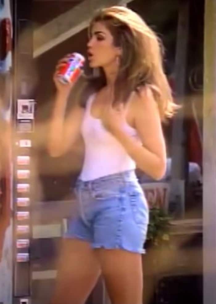 Crawford im Pepsi-Spot im Jahr 1992