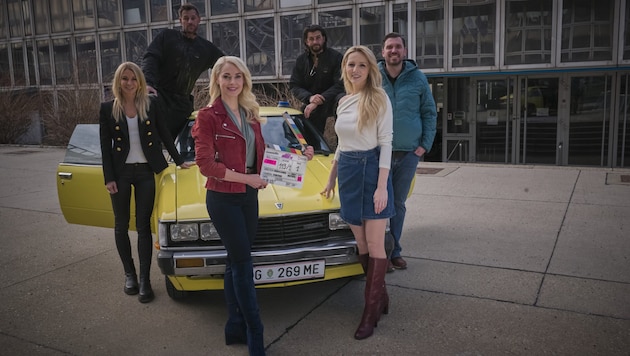 v.l.n.r.: Produzentin Loredana Rehekampff, Paul Pizzera, Silvia Schneider, Otto Jaus, Melissa ...