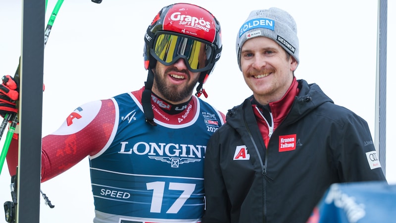 Daniel Hemetsberger and Fabio Gstrein (r.) (Bild: GEPA)