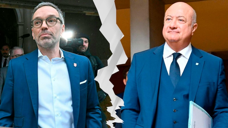 The negotiations between the blue and black parties have failed. (Bild: Krone KREATIV/APA/Helmut Fohringer)