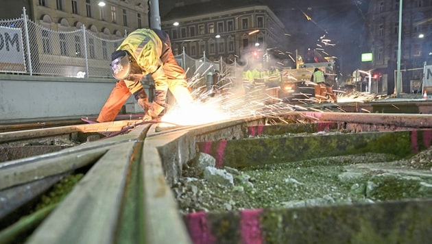 Wiener Linien is focusing on the renovation of the track network. (Bild: Wiener Linien / Johannes Zinner)