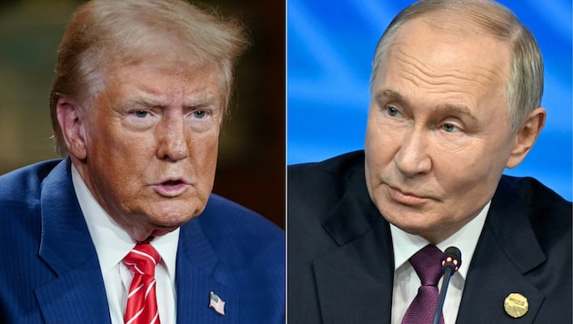 Trump und Putin wollen den Krieg schnell beenden. Zum Nachteil der Ukraine? (Bild: AFP)